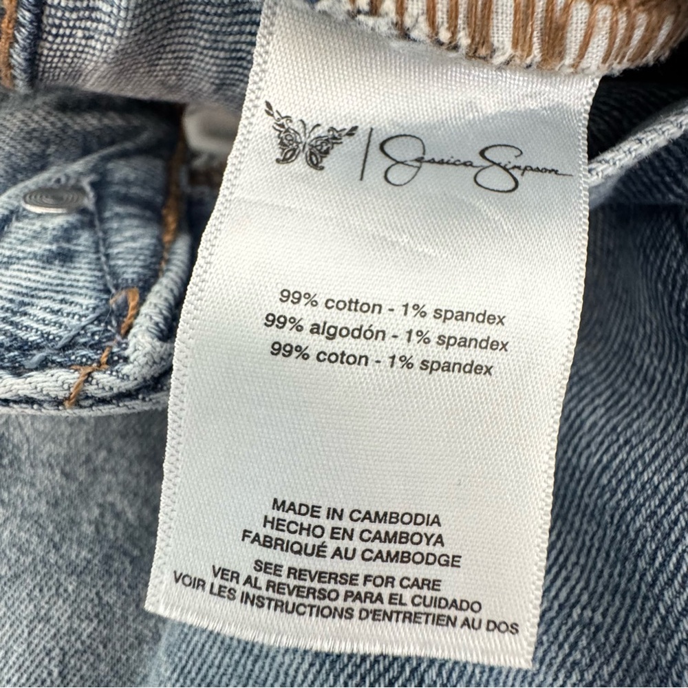 Jessica Simpson Myrtle Barrel Leg Jeans Sz 8 - Picture 7 of 14